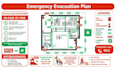 design fire emergency evacuation plan, egress plan, fire escape plan