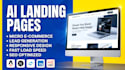 develop a premium landing page with an integrated ai agent