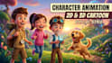 2d 3d animation video music, cartoon, anime traditional line art, animated fight