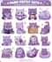 create a cute, custom, kawaii sticker sheet design