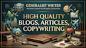 write SEO optimized blog posts, articles, and copywrite