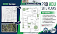 draw a professional adu site plan and plot plan for US properties