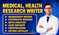 do medical manuscript, articles, systematic review and meta analysis