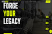 design a professional gym and fitness website