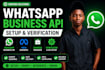 setup whatsapp business api fix meta business verification and business manager