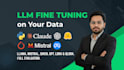 fine tune llm, train custom ai model and evaluate dataset