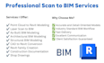 provide point cloud to revit and scan to bim services
