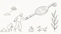 draw custom line art and silhouette stencil