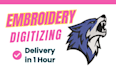 do embroidery digitizing, digitize image into dst pes emb pes jef