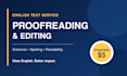 proofread and edit english text for clarity