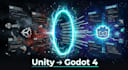 port your unity 2d game to godot 4 with clean gdscript code