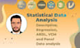 do statistical data analysis with spss, stata, excel, smart pls and eviews