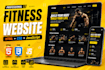design fitness website using HTML CSS js