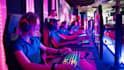 develop gaming center, esports arena, VR arcade, gaming lounge and render