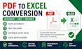 reliable PDF to excel conversion service