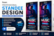 design professional roll up banner and standee design