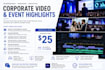edit your corporate event video and professional highlight