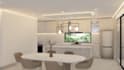 design a modern modular kitchen with 3d renderings