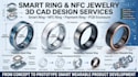 develop smart ring, nfc ring, payment ring pcb enclosure 3d cad design