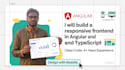 build a responsive frontend in angular and typescript