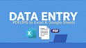 do accurate data entry from PDF image to exel