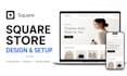 square online store design, square website setup and squarespace development