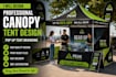design professional canopy tent or  pop up tent design