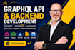 develop graphql API, rest API integration and custom backend development