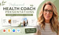 create professional health coach webinar slides and presentation design