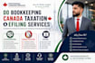 do bookkeeping, canada taxation and efiling