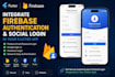 integrate firebase authentication and social login in your flutter app