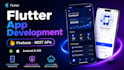 develop flutter mobile app with firebase and rest apis