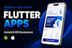 develop production ready flutter mobile app for android and ios