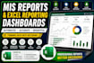 create automated mis reports and excel reporting dashboards