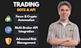 build custom python trading bots for binance and tradingview