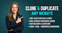 redesign copy clone website and design wordpress website