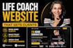 build life coach website coaching website and landing page