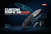 design a custom knife with 3d cad for cnc and manufacturing
