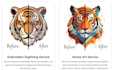 embroidery digitizing in 2 to 4 hours, dst, pes file conversion