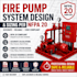 design fire pump system design and  sizing per nfpa 20