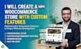create a woocommerce store with custom features