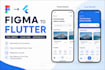convert figma UI design into pixel perfect flutter app