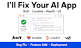 debug and deploy your bolt lovable replit and ai generated app