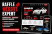 design raffle website competition giveaway website event ticket website redesign