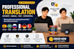 provide professional team translation to multiple language