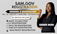 do sam gov nonprofit registration uei, cage code , llc ,naics code and renewal