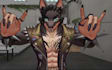 create custom 3d furry avatar fursona character model vrchat vseeface 3d vtuber
