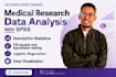 do medical research data analysis, interpretation using spss