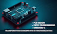 design electronic pcb, esp32 programming, embedded c and microcontrollers