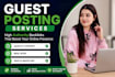 provide SEO guest posting and outreach services